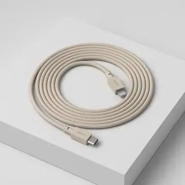 Fast Charging Data Cable Usb-c/apple Lightning Avolt 2 Meters Cream