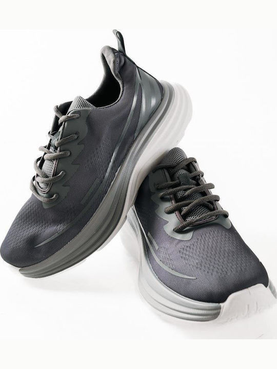 Herren Flatforms Sneakers Grau