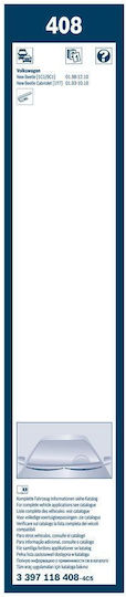 Bosch 682 Front Set Car Wiper Blades 550mm 530mm