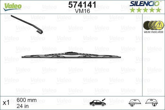 Valeo Silencio Performance Lamelă Ștergător Auto Șofer 600mm