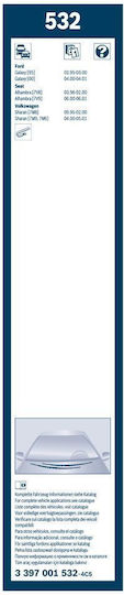 Bosch Front Set Car Wiper Blades 700mm Universal