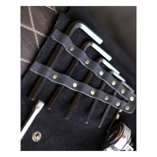 Trip Machine Δερμάτινη Θήκη Εργαλείων Μοτοσικλέτας Trip Machine Tool Roll Black Black