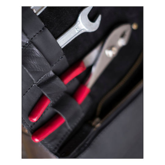 Trip Machine Δερμάτινη Θήκη Εργαλείων Μοτοσικλέτας Trip Machine Tool Roll Black Black