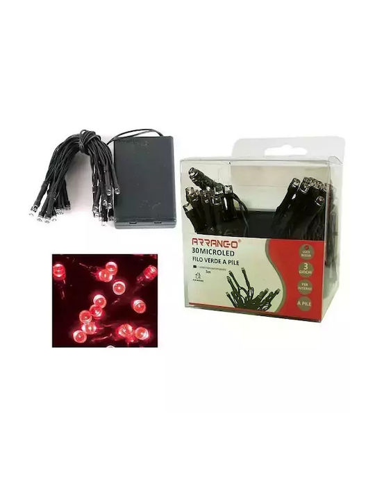 30 Lights LED 3m. Red in String 1pcs 30 Lights LED 3m. Red in String 1pcs