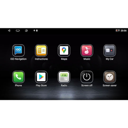 Lenovo Car Audio System for Renault Logan Dacia Duster / Logan / Sandero 2006-2012 (Bluetooth/USB/AUX/WiFi/GPS/Apple-Carplay/Android-Auto) with Touch Screen 9"