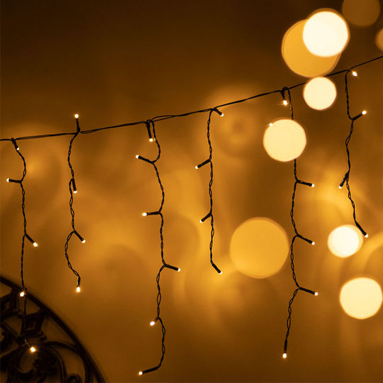 100 Lichterketten LED 1.1m. x 80cm Warmes Weiß Typ Regen 1Stück