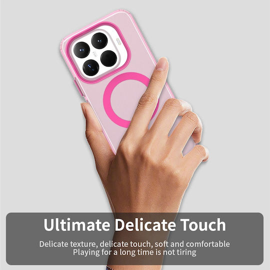 Techsuit Candycase Umschlag Rückseite Kunststoff / Silikon Rosa (Xiaomi 15T Pro)