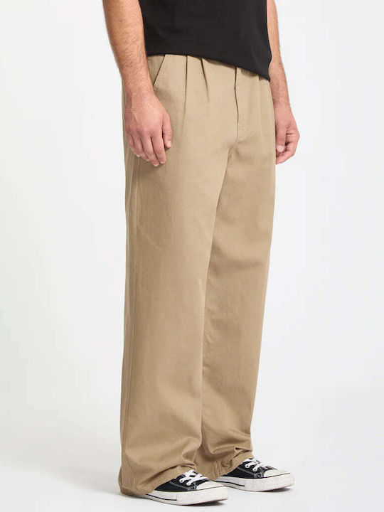 Παντελόνι Chino σε Relaxed Εφαρμογή Χακί