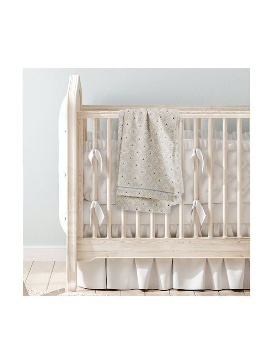 Das Home Fun Комплект Бебешки Чаршафи За Количка Памучни Бежов 70x120бр 2бр