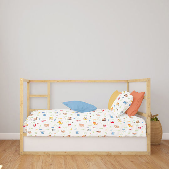 Dimcol Бебешки Чаршаф За Количка Памук с Ластик 70x140бр