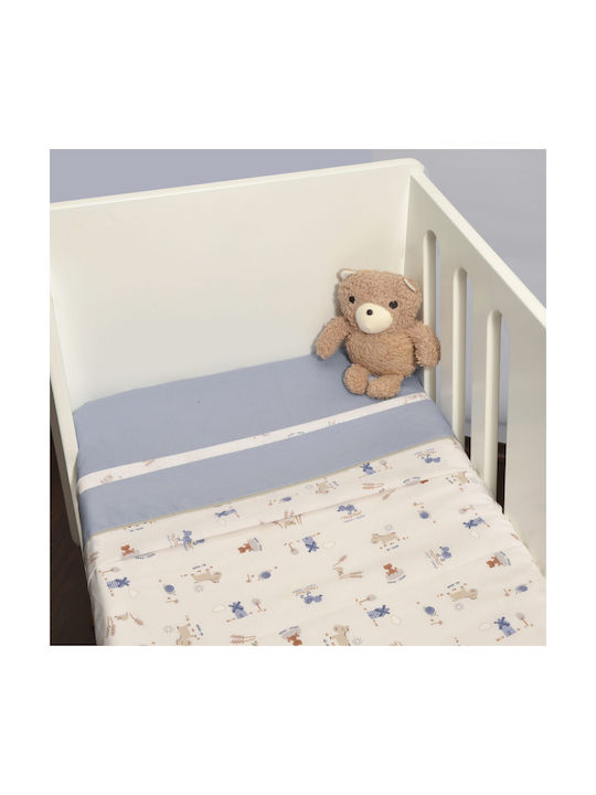 Baby Oliver Σετ Μπλε 75x110εκ.