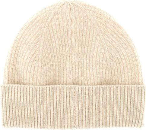 Beanie Masculin Căciulă cu Tricotaj Rib în culoarea Bej