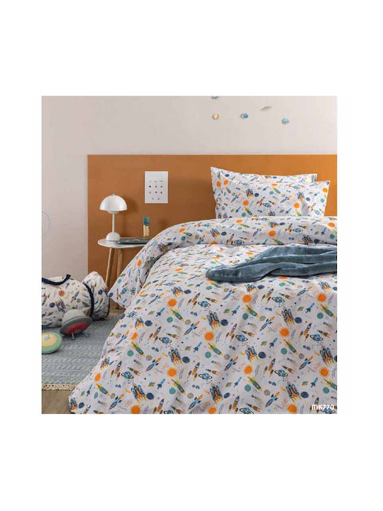 Palamaiki My Kingdom Baby Sheets Set Crib Cotton Fitted Multicolored 70x140cm