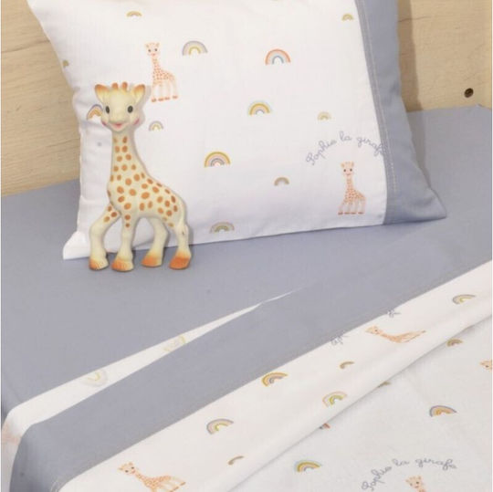 Baby Oliver Set Cu Cauciuc Albastru 70x140 cm Lenjeri De Patut Bebe