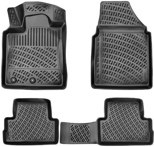 Umbrella Set Covorașe Față și Spate 4buc din Furtun pentru Nissan Qashqai 2006-2013 Negre
