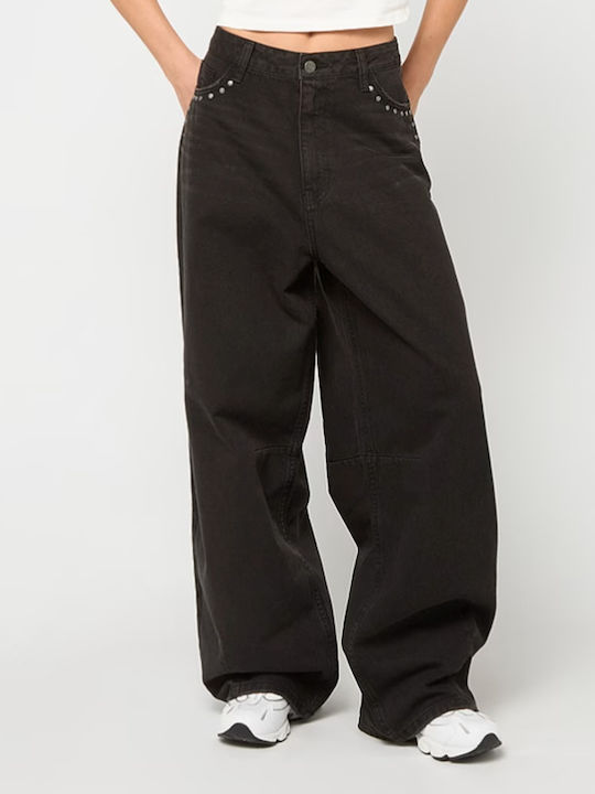 Signature Women's Jean Trousers in Relaxed Fit Black
