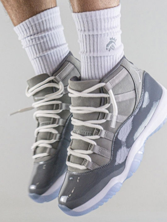 Air  11 Retro Boots Medium Grey / White / Cool Grey
