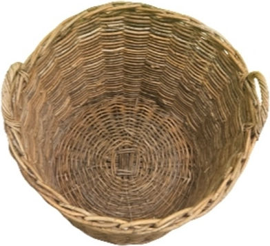 Ecoshadow Decorative Basket Wicker with Handles Brown 47x47x40cm