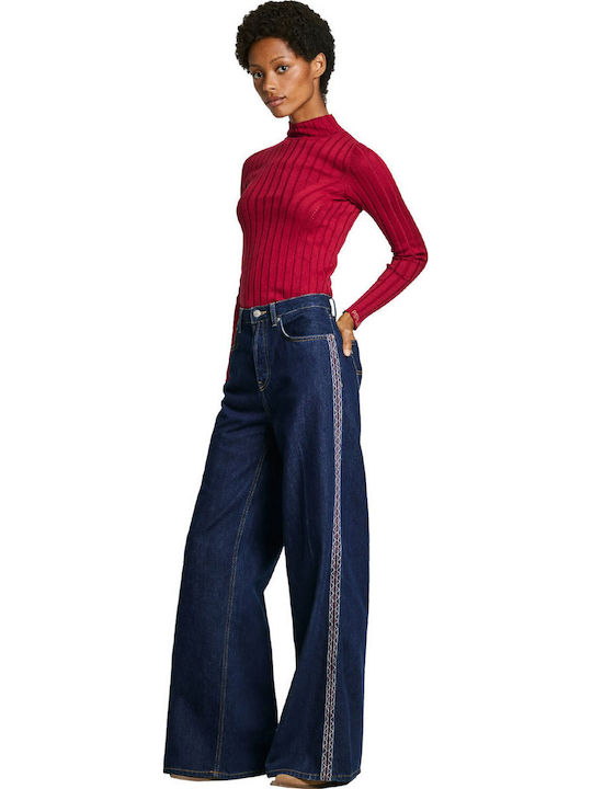 Women's Jean Trousers in Wide Line Dark