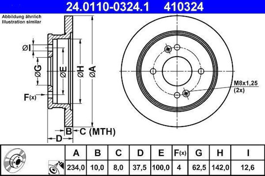 Hyundai I10 Pa Ate 24011003241 Дискови спирачки