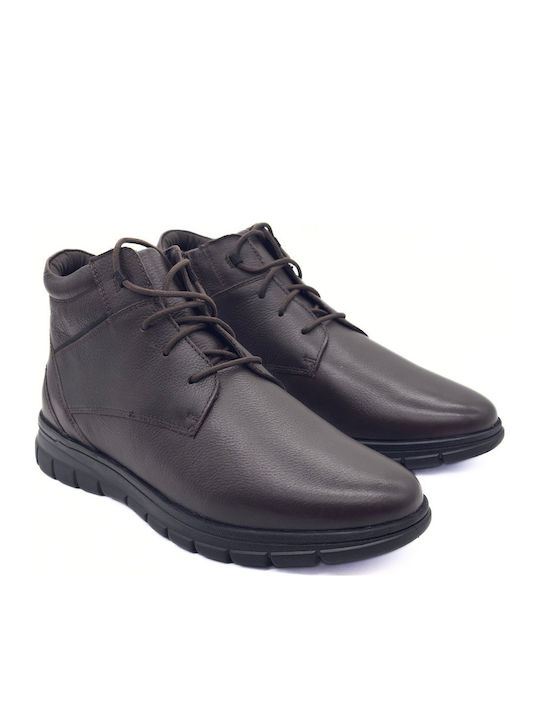 Leather Brown Men's Boots