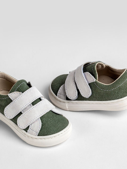 Ever Kid Βαπτιστικά Δερμάτινα Sneakers Πράσινα
