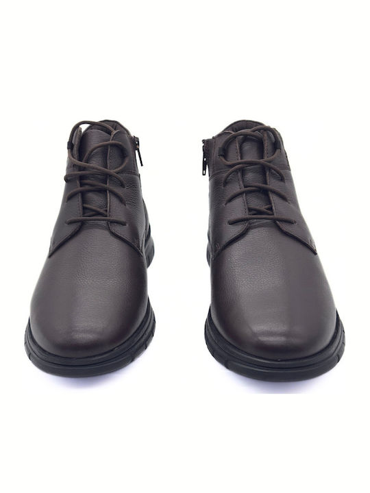 Leather Brown Men's Boots