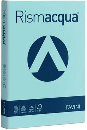 Favini 200 Φύλλα Rismacqua 140g/m2 Γαλάζιο 08 21x29,7 A4