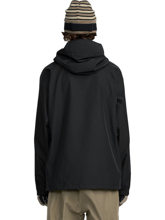 Volcom Dua G0652605-BLK Ανδρικό Μπουφάν Gore-Tex για Σκι & Snowboard Μαύρο