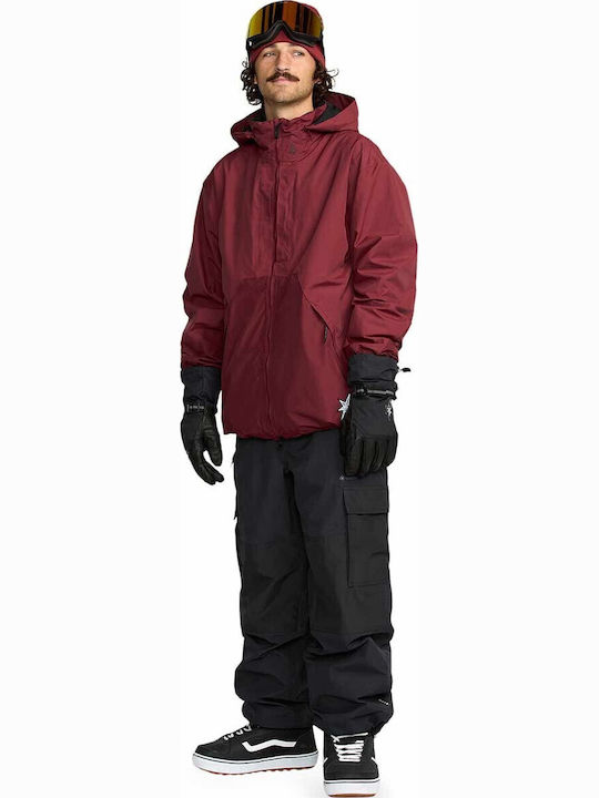 Volcom Longo G0652603-BTR Ανδρικό Μπουφάν Gore-Tex για Σκι & Snowboard Κόκκινο