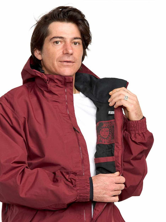 Volcom Longo G0652603-BTR Ανδρικό Μπουφάν Gore-Tex για Σκι & Snowboard Κόκκινο