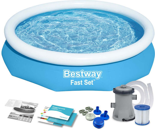 Bestway Piscină Rotundă 1880lt Gonflabilă 244x61cm Albastră
