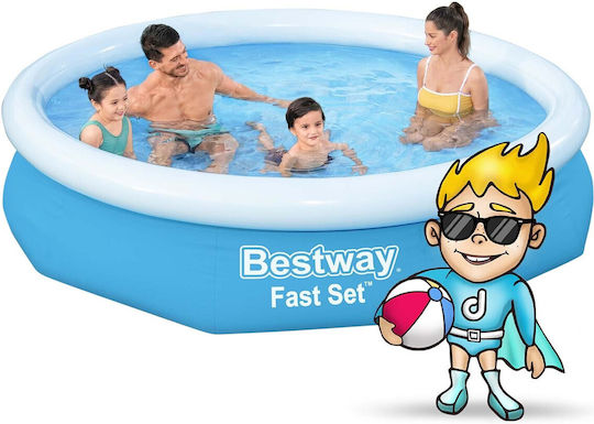 Bestway Piscină Rotundă 1880lt Gonflabilă 244x61cm Albastră