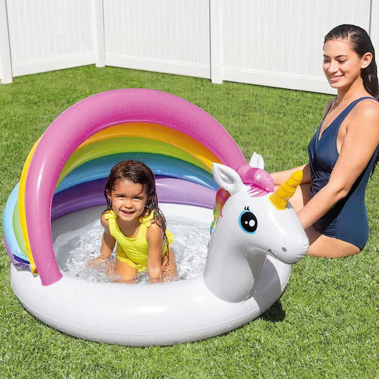 Intex Unicorn Piscină Pentru Copii Rotundă Gonflabilă 45lt 127x69cm