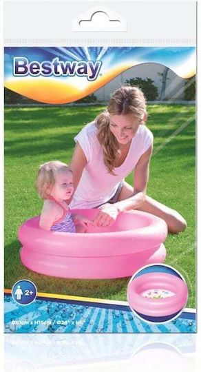Bestway Kinder Rundes Schwimmbecken PVC 21l Aufblasbar Rosa