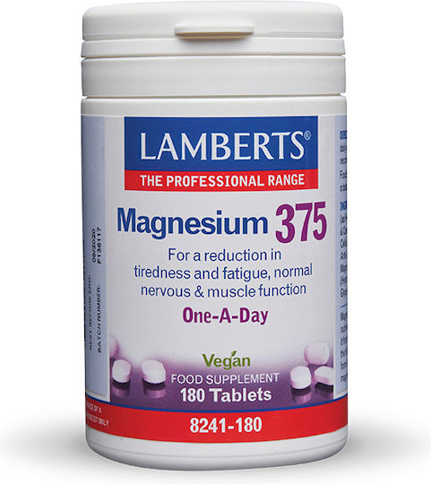 Lamberts Magnesium 375 375mg 180 ταμπλέτες