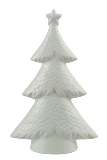 Weihnachtsdekoration Baum 24cm Weiß