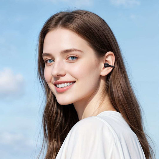 Borofone FQ14 Open Ear Bluetooth Handsfree Earphones with Charging Case Black
