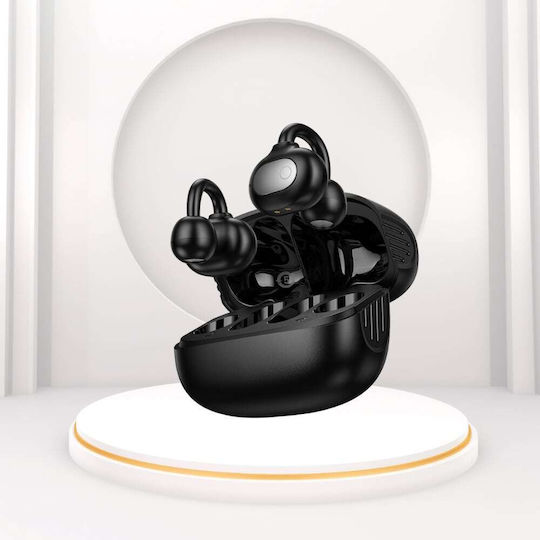 Borofone FQ14 Open Ear Bluetooth Handsfree Earphones with Charging Case Black