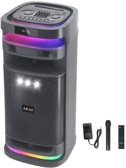 Akai Proffesional Karaoke Speaker With Wireless Microphone And Lighting Effects X12 Black