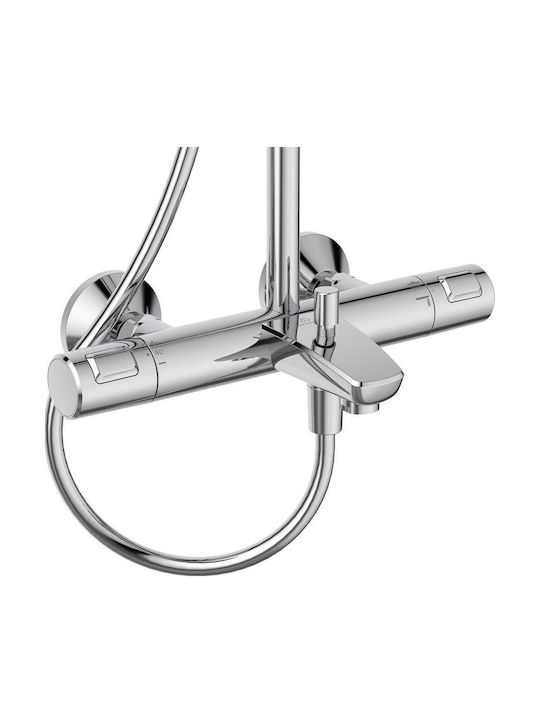 Vidima Duschsäule mit Armatur Silber