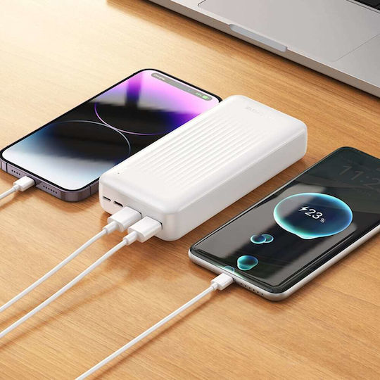 Borofone BJ78 Power Bank 20000mAh with 2 USB-A Ports Black