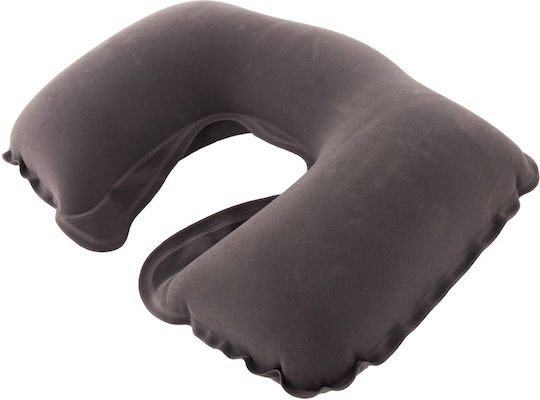 Inflatable Gray Travel Pillow