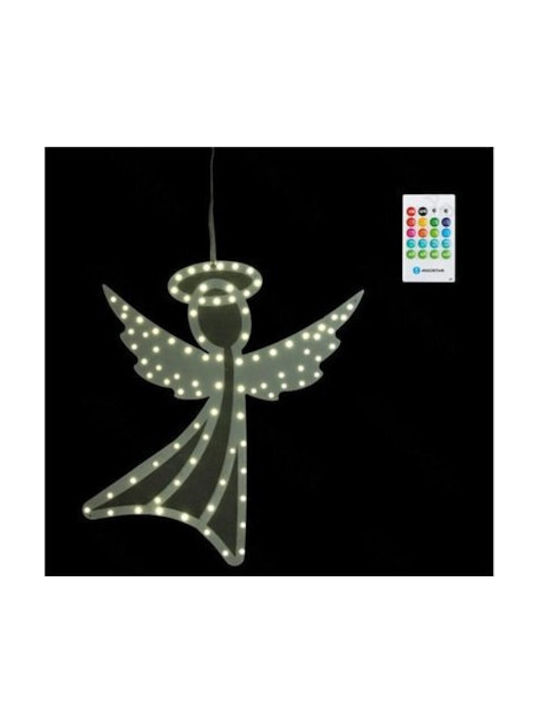 Коледна снежна топка Изпълнена със светлина с Angel На батерия 27x29см 1бр