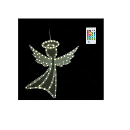 Коледна снежна топка Изпълнена със светлина с Angel На батерия 27x29см 1бр