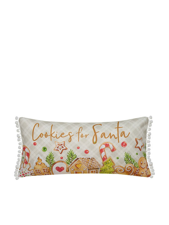Kentia Christmas Decorative Pillow Rectangular Multicolour 30x60cm