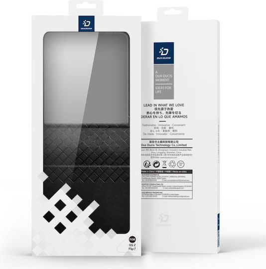 Dux Ducis Bril Buchen Sie Leder Rosa (Galaxy Z Flip7)