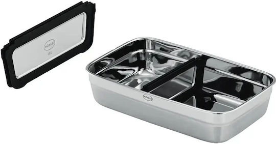 Stainless Steel Divider Flexx2go Container Rösle 1.5 Liters Stainless Steel