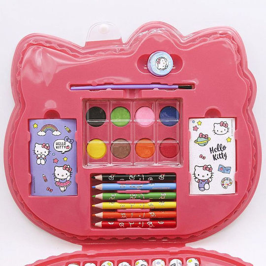 Set de Colorat și Pictat Hello Kitty, 34 Piese