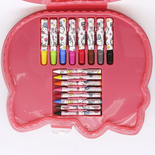 Set de Colorat și Pictat Hello Kitty, 34 Piese